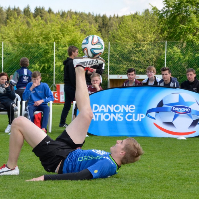 Freestyle Fußball Show für Danone