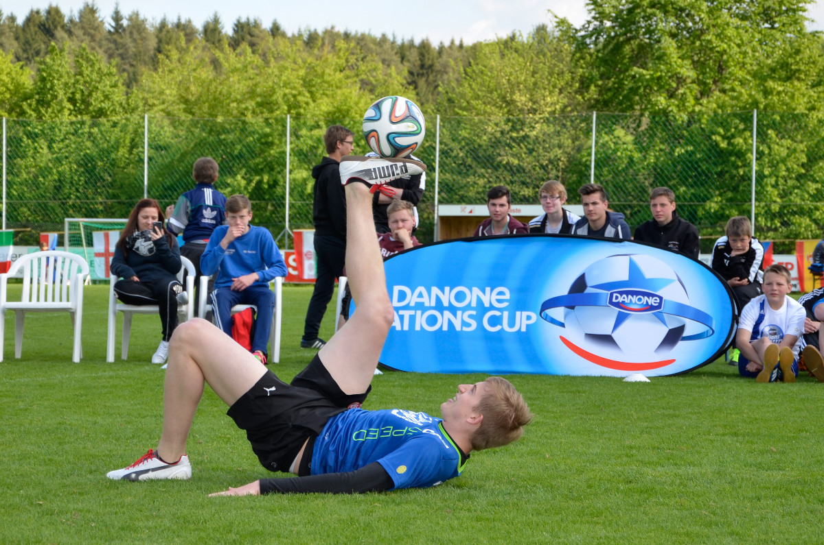 Freestyle Fußball Show für Danone