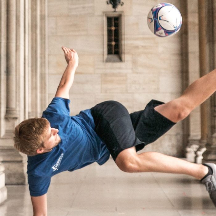 Freestyle Fußball Shooting Wiener Rathaus