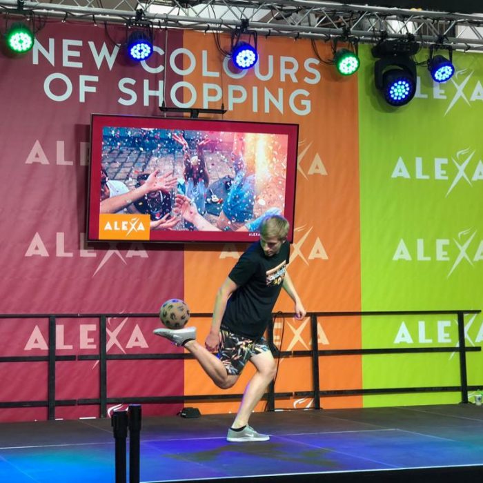 Freestyle Show im Alexa Shopping Center in Berlin